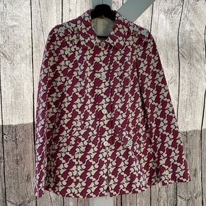 Gucci Pisces rose ivory swing coat sz 42/ s or m